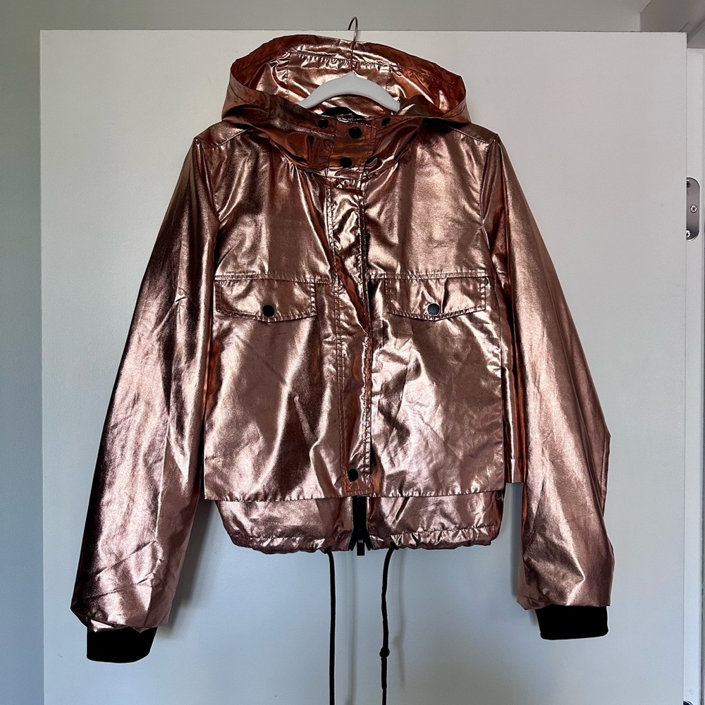 DKNY Metallic Copper Sports Jacket sz S